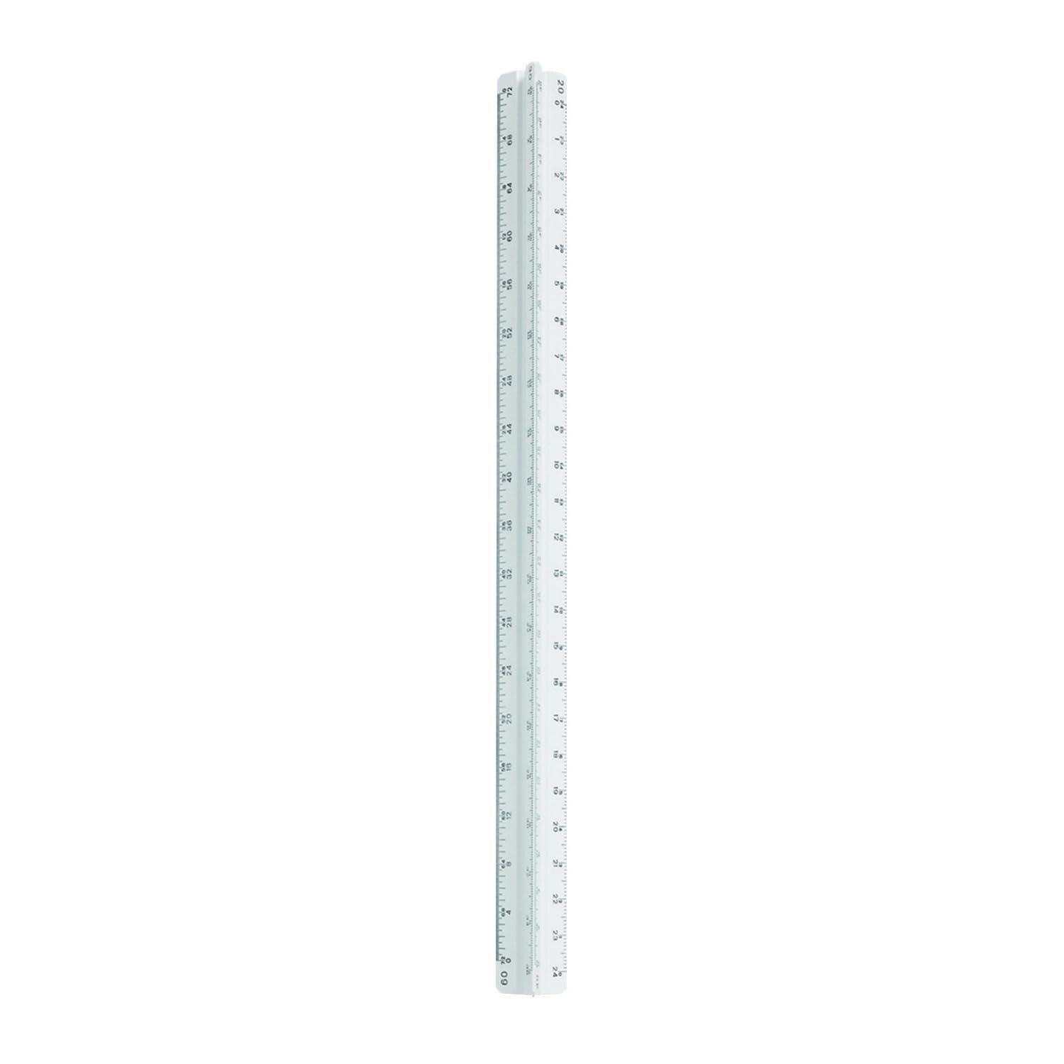STAEDTLER 12in Engineer Scale Ruler – Triangular Engineering Ruler with ...